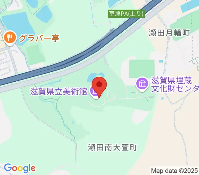 滋賀県立美術館の地図