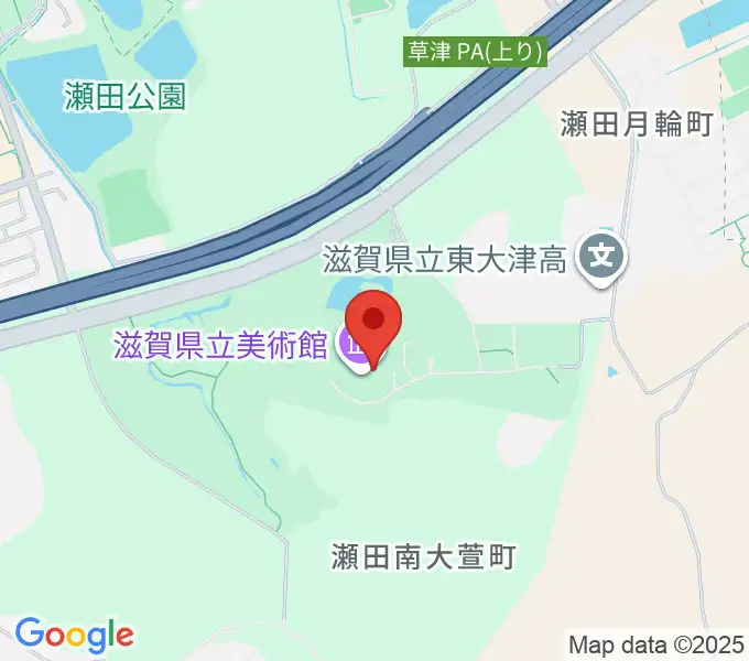 滋賀県立美術館の地図