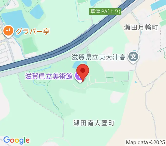 滋賀県立美術館の地図