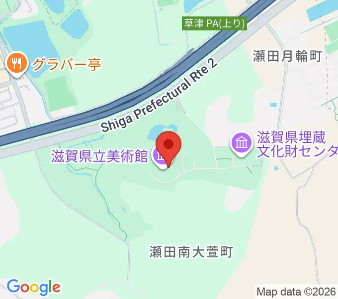 滋賀県立美術館の地図
