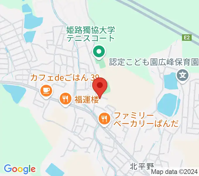 和’on Music Studioの地図