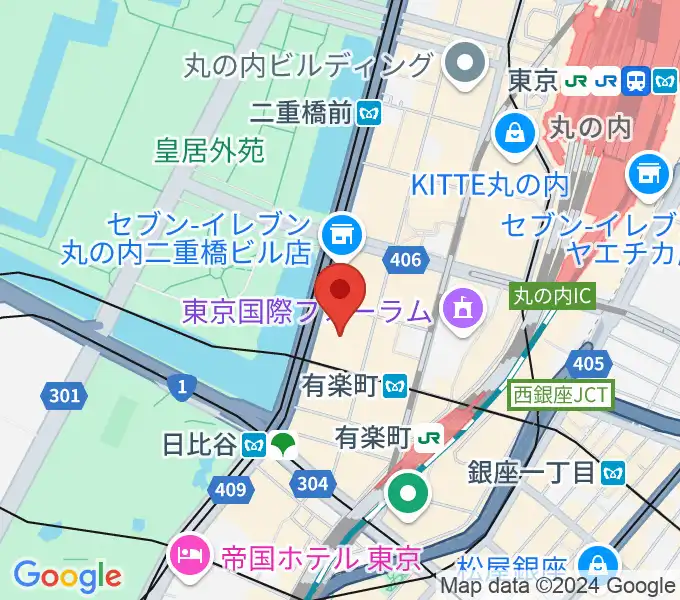 出光美術館の地図