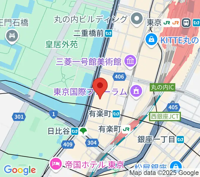 出光美術館の地図