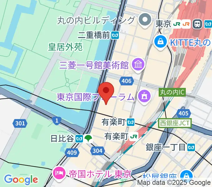 出光美術館の地図