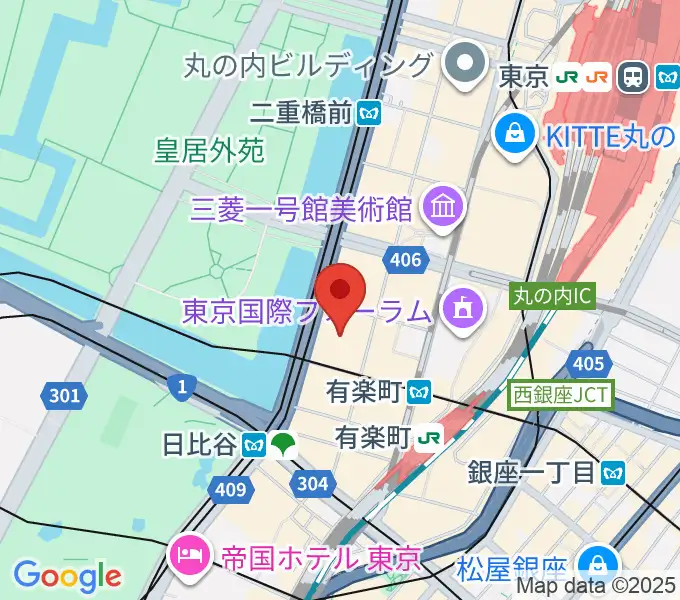 出光美術館の地図