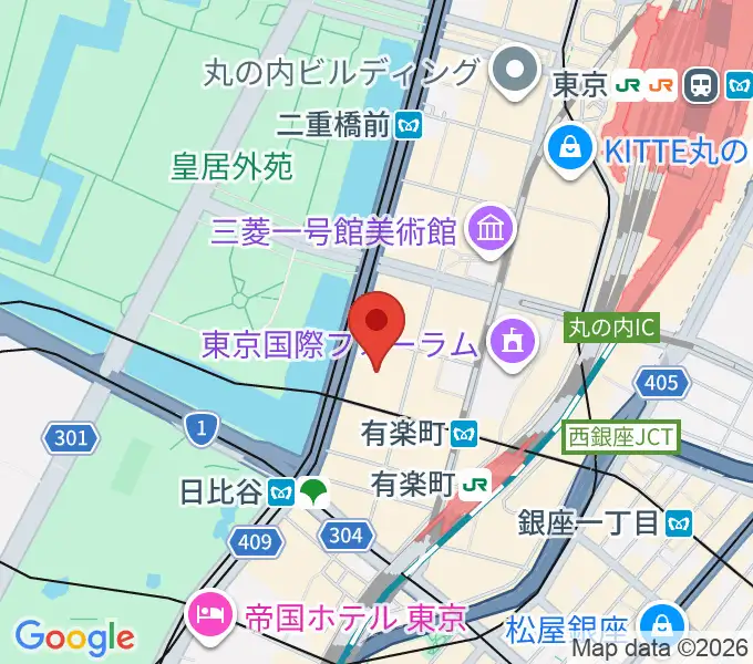 出光美術館の地図