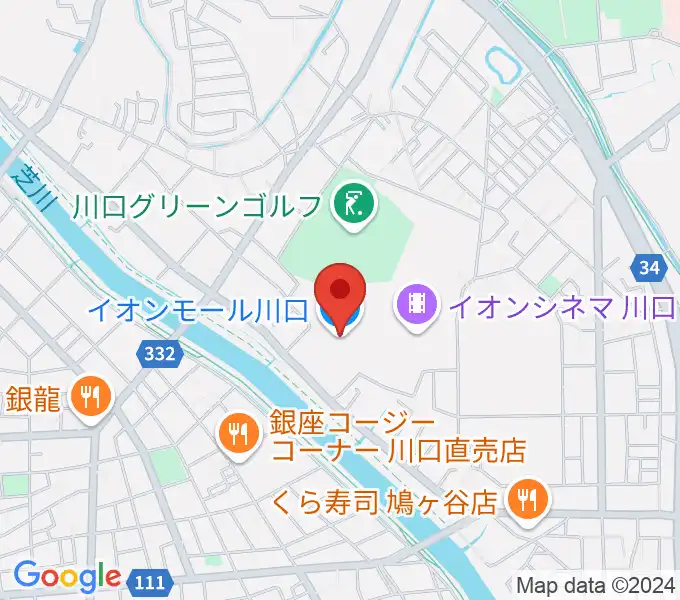 イオンシネマ川口の地図