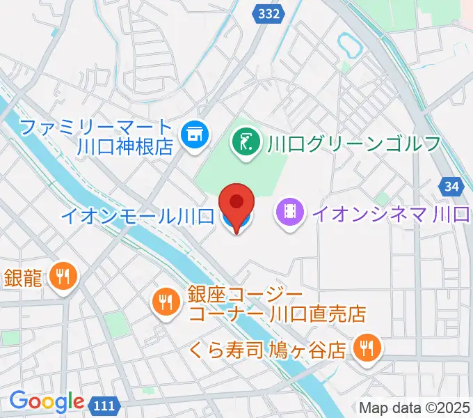 イオンシネマ川口の地図