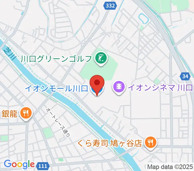 イオンシネマ川口の地図