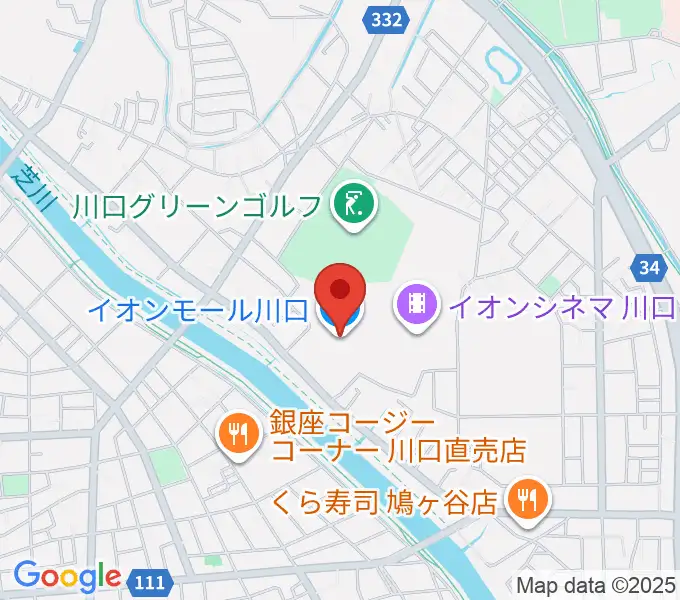 イオンシネマ川口の地図