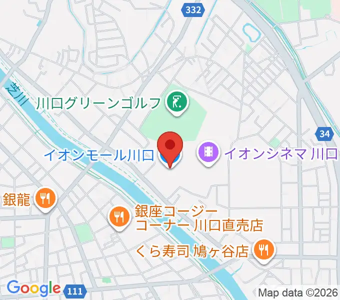 イオンシネマ川口の地図