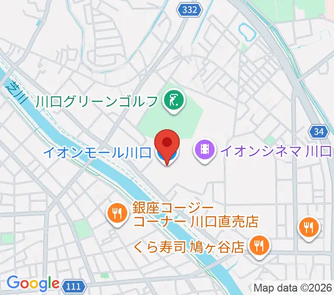 イオンシネマ川口の地図