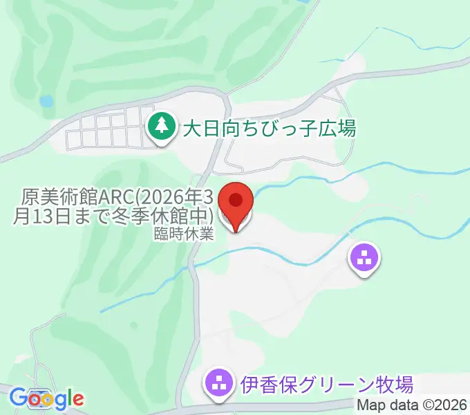 原美術館ARCの地図