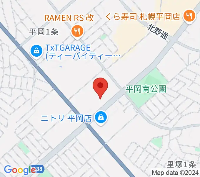 清田区体育館・温水プールの地図