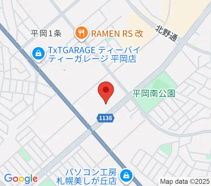 清田区体育館・温水プールの地図