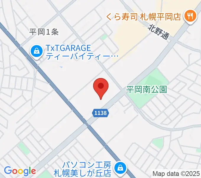 清田区体育館・温水プールの地図
