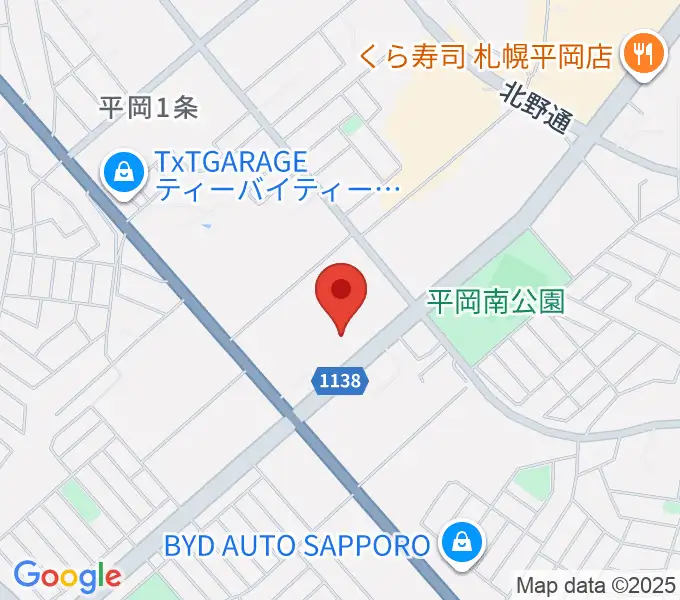 清田区体育館・温水プールの地図