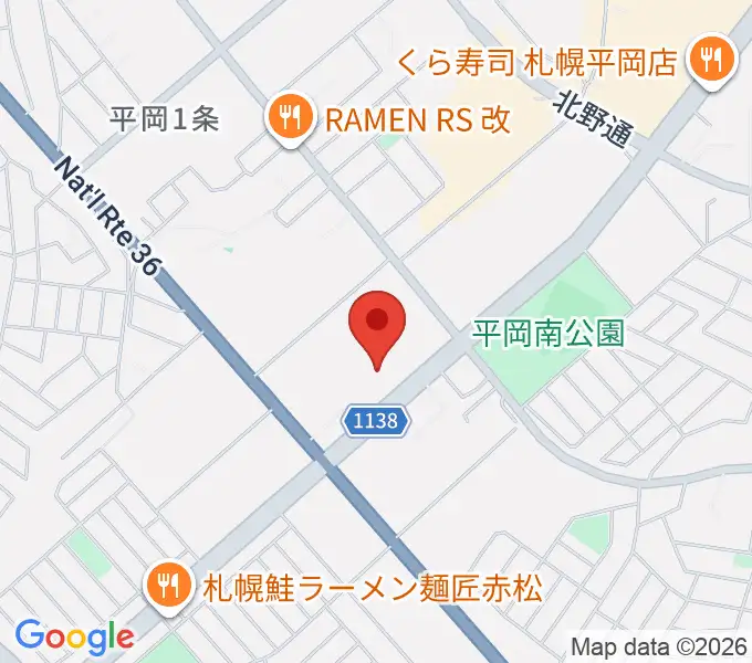 清田区体育館・温水プールの地図