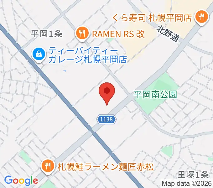 清田区体育館・温水プールの地図