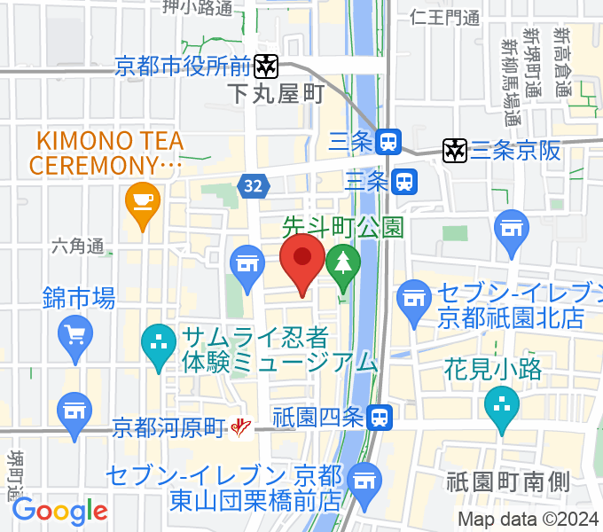 音楽天国・京都河原町店の場所