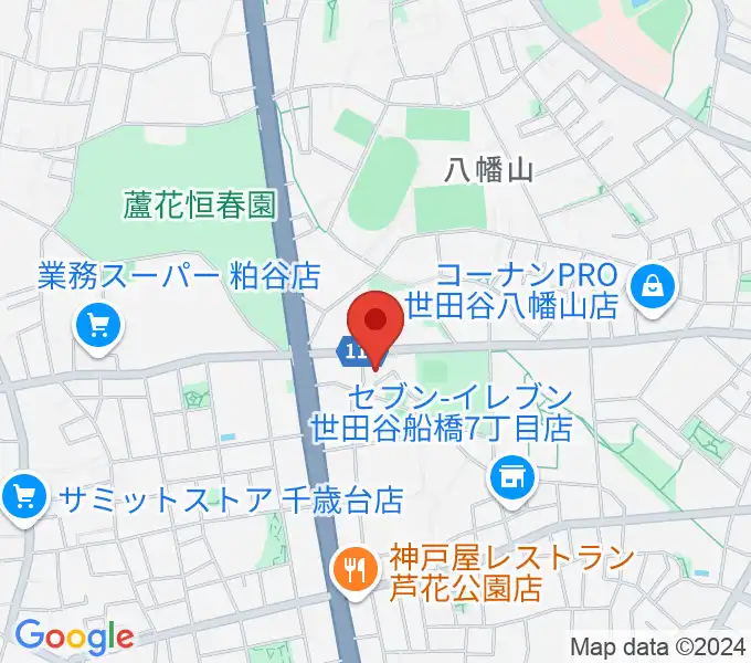 千歳温水プールの地図