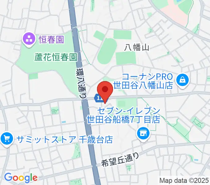千歳温水プールの地図