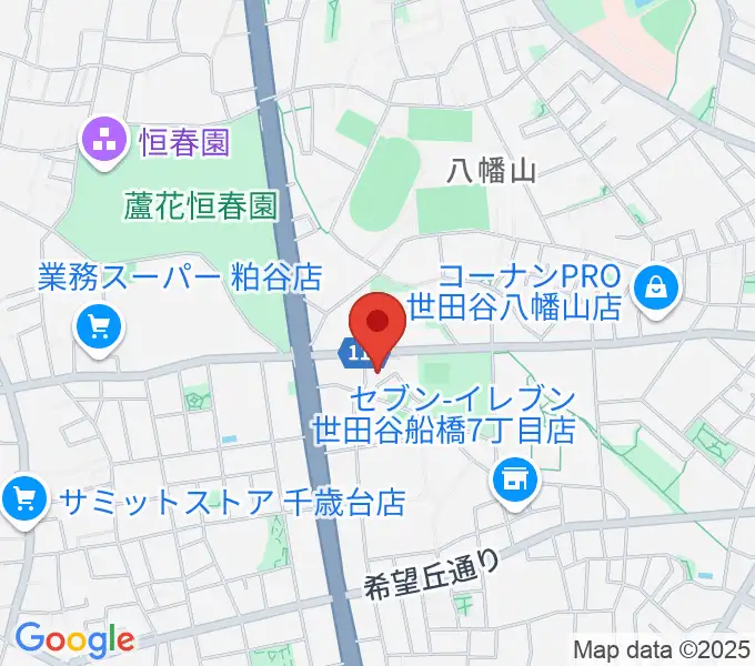 千歳温水プールの地図