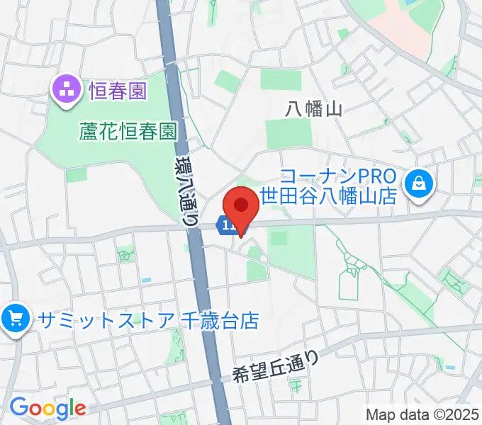 千歳温水プールの地図