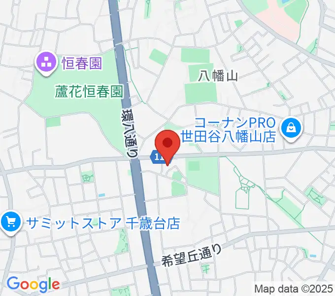 千歳温水プールの地図