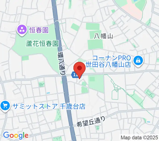 千歳温水プールの地図