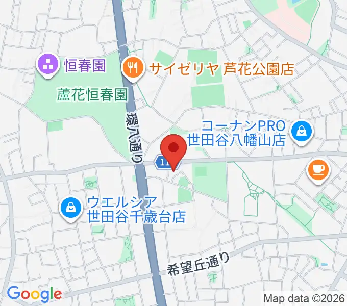 千歳温水プールの地図