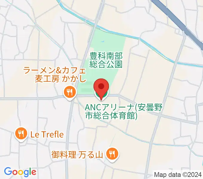 ANCアリーナの地図