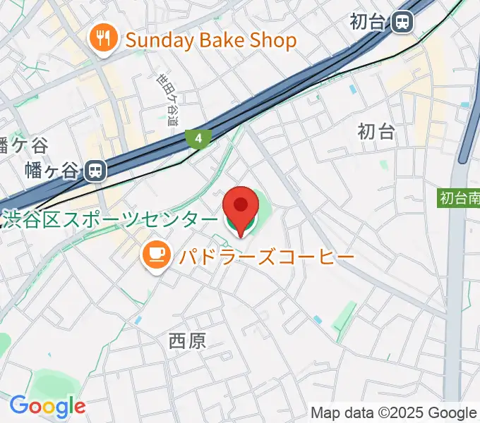 渋谷区スポーツセンターの地図