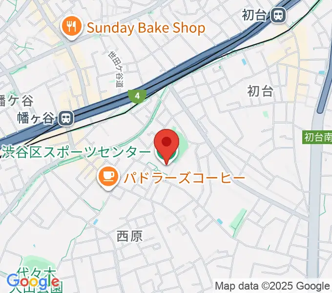 渋谷区スポーツセンターの地図