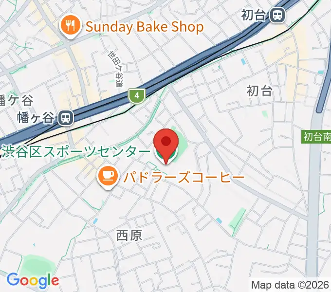 渋谷区スポーツセンターの地図