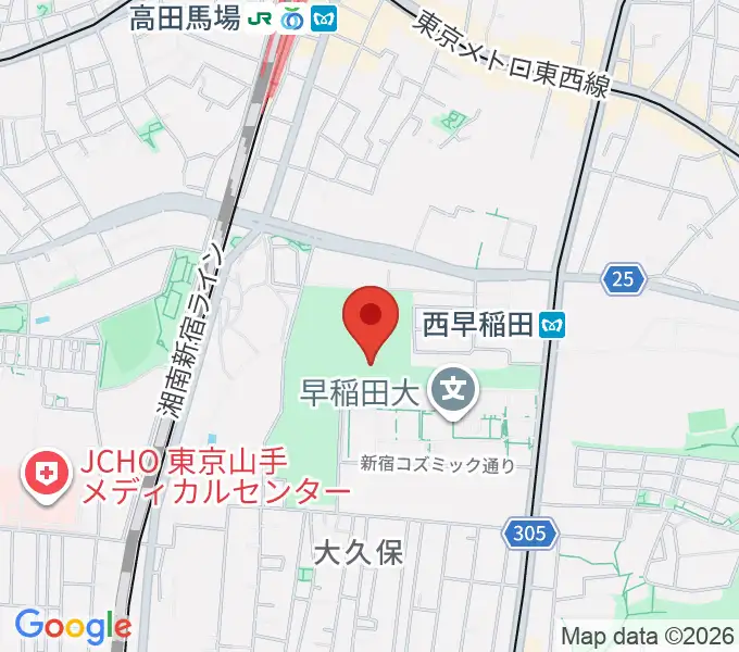 新宿スポーツセンターの地図