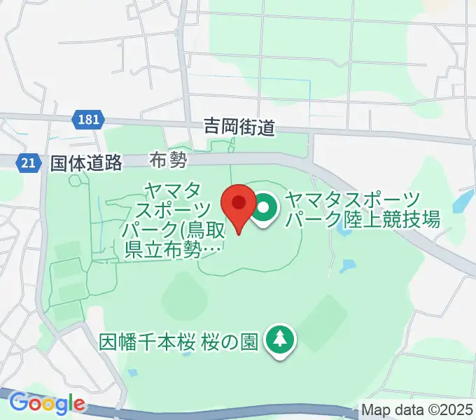 ヤマタスポーツパーク陸上競技場の地図