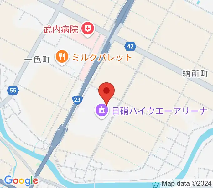 NHW三重武道館の地図