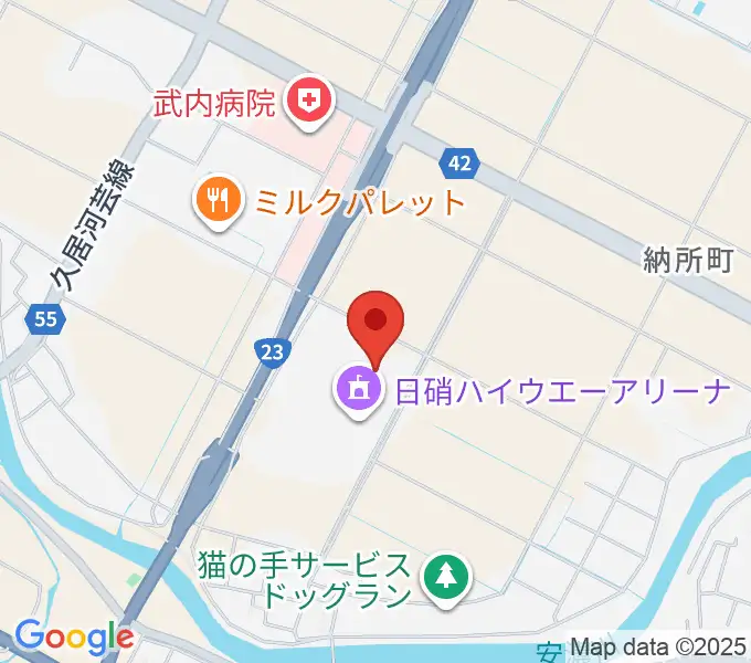 NHW三重武道館の地図