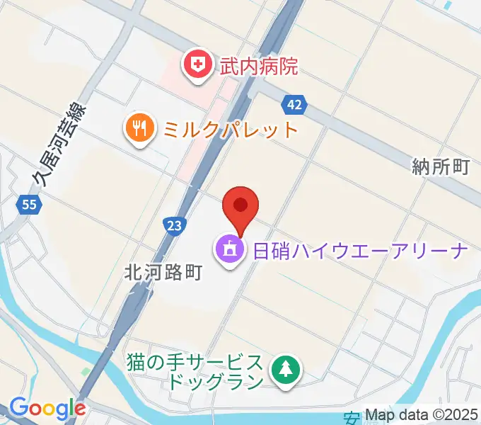NHW三重武道館の地図