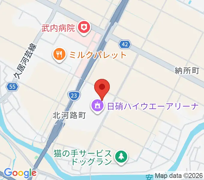 NHW三重武道館の地図