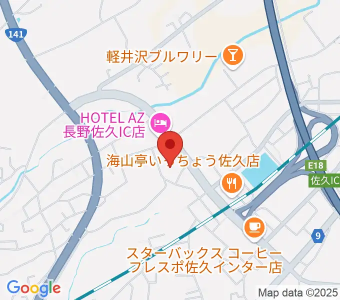 佐久アムシネマの地図