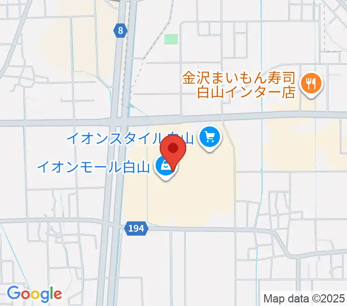 MPC楽器センター白山の地図