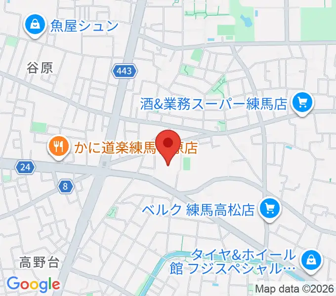 練馬区立総合体育館の地図