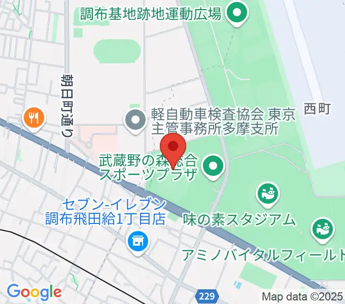 AGFフィールドの地図