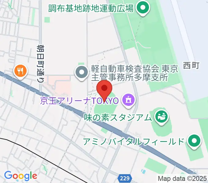 AGFフィールドの地図