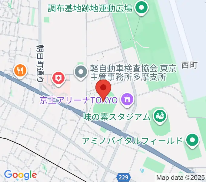 AGFフィールドの地図