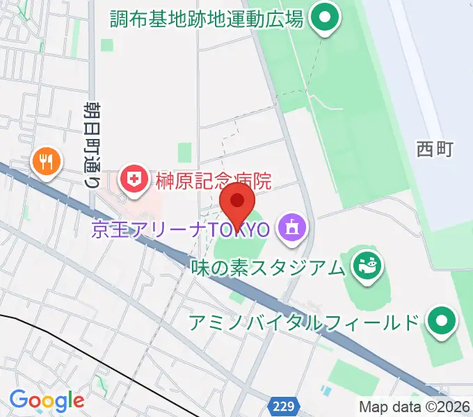 AGFフィールドの地図