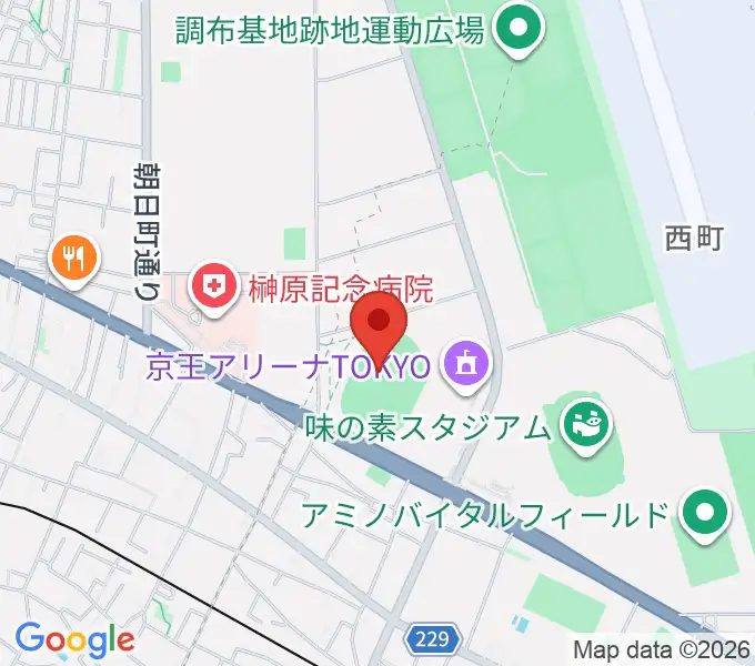 AGFフィールドの地図