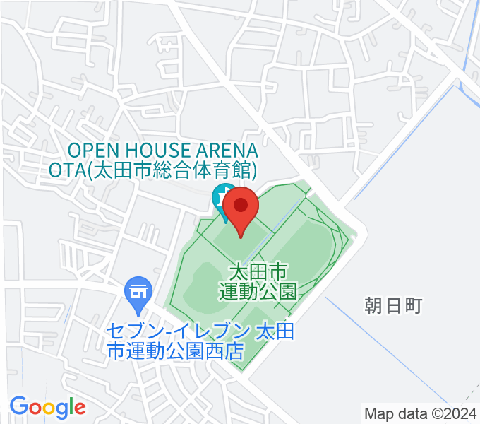 オープンハウスアリーナ太田の場所